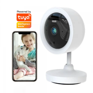 Tuya 3MP 108° Wide Angle Remote Monitoring Two Way Audio Infrared Night Vision Motion Detection Mini Wifi Camera