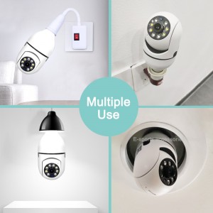 Hot Selling 360 Panoramic Camara De seguridad Cctv Smart Home Security IP Wireless Light Bulb Wifi Camera 360 Degree