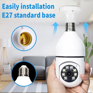 Hot Selling 360 Panoramic Camara De seguridad Cctv Smart Home Security IP Wireless Light Bulb Wifi Camera 360 Degree