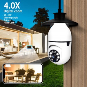 Hot Selling 360 Panoramic Camara De seguridad Cctv Smart Home Security IP Wireless Light Bulb Wifi Camera 360 Degree