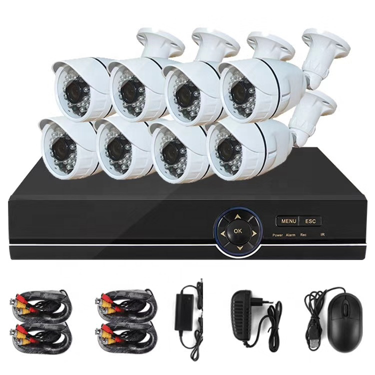 Sunivision 8Ch CCTV Camera Kit included 8pcs 4MP Outdoor Bullet  Cameras and 1pcs 8CH 5MP DVR