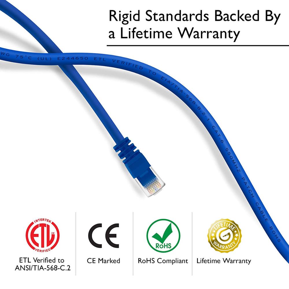 Flat  Cat6 RJ45 Patch Cord Network Cable