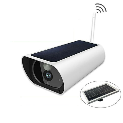 2MP Security  WiFi Bullet Camera with Solar Panel Two-Way Audio Motion Detection PIR Outdoor Battery IP Wireless Camera