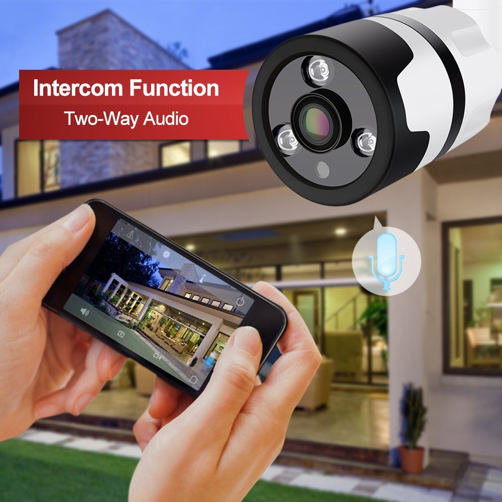 Dual Lens Security WIFI IP CCTV Security Camera Outdoor Home Double Lens PTZ Rotation IR Cam