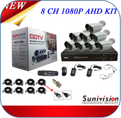 Manufacutrer's price 8CH 4*5M/8*4M  H265  support 1*SATA HDD ONVIF  APP: XMEYE cctv camera with voice recorder