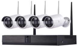 Tuya NVR Wireless 4ch cctv home security set p2p 1080P 5MP 4 channel wifi wireless nvr camera system kit