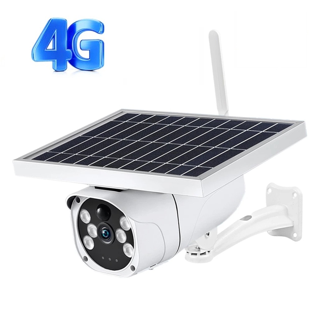 GSM 4G SIM Card 8MP IP Camera WiFi Solar Panel Battery Security