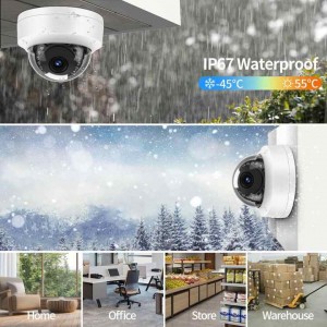 Best Buy Ip 4K 8Mp Mini Vandalproof Dome Cctv Security Camera